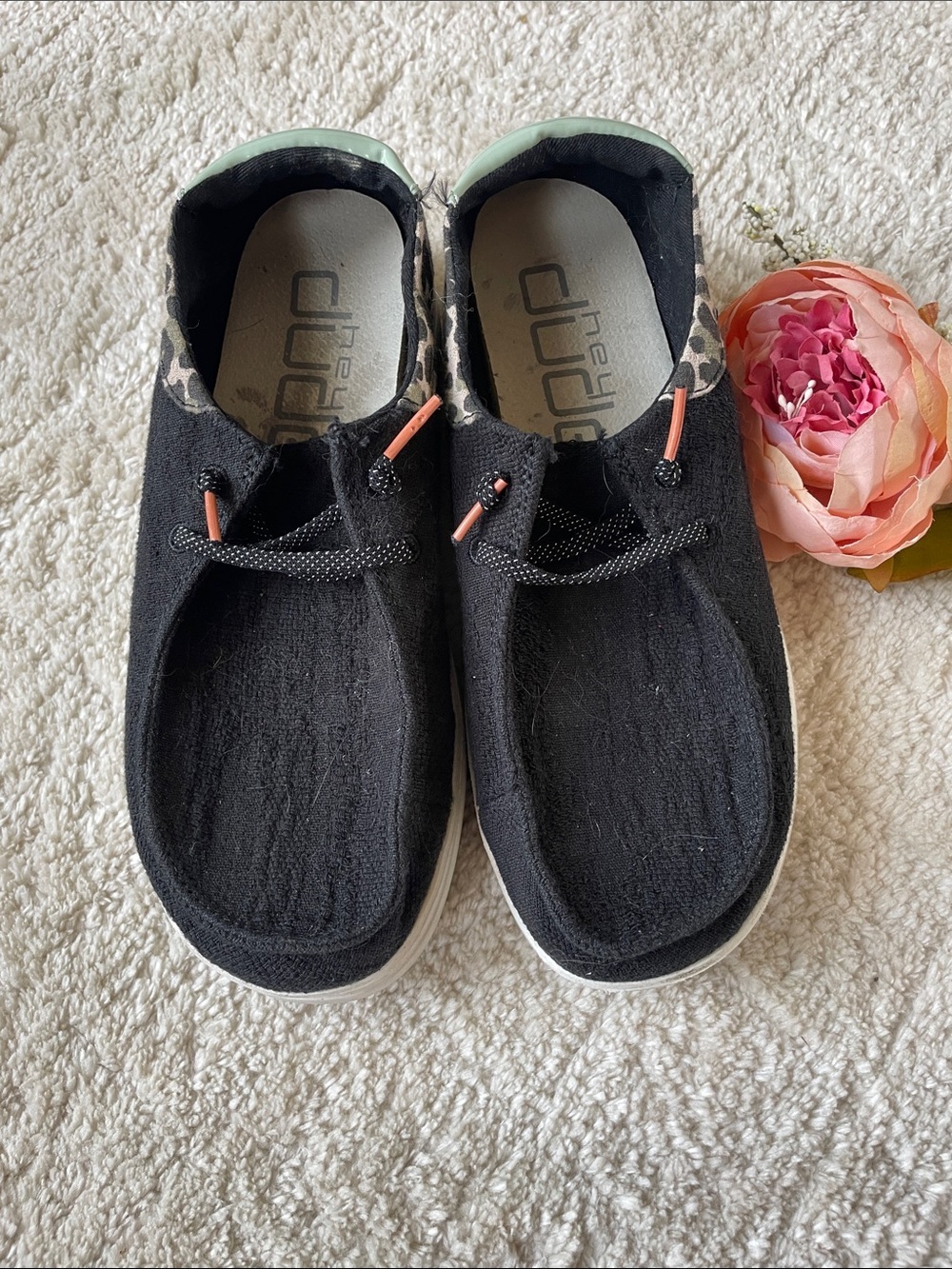 Hey Dude Wendy Rise Black Wally Slip-On Shoes